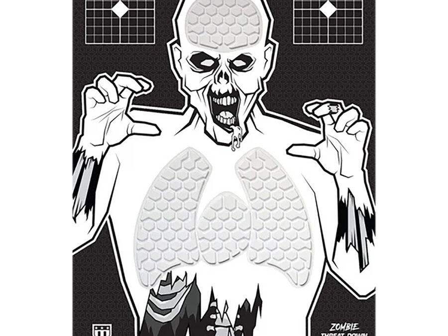 Triumph Systems 031513001 Threat Down Reactive Splatter Target Zombie Hanging Paper 30"H x 22"W