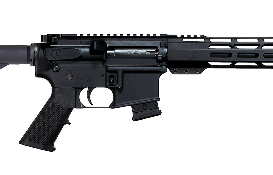 Alexander Arms PHI17NB Highlander  17 HMR 10+1 11" Black Fluted Threaded Barrel, Black Anodized Picatinny Rail Receiver, Black A2 Grip