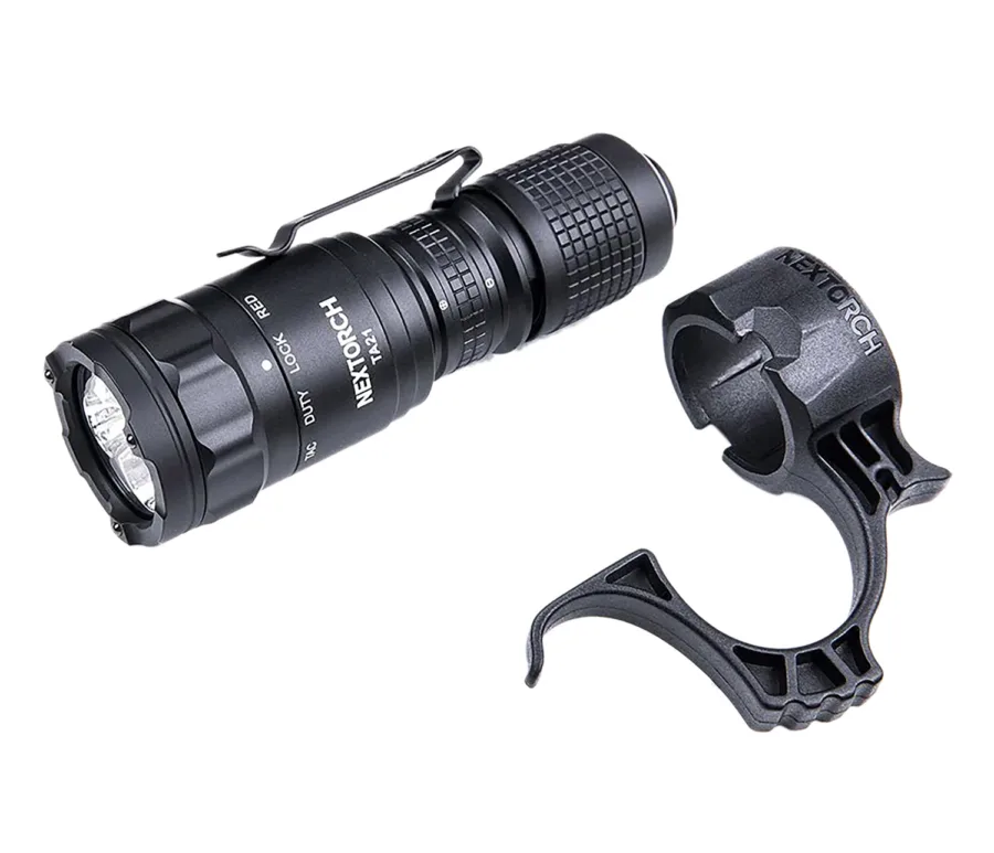 Nextorch   Tactical Flashlight Set Black 1300 Lumens