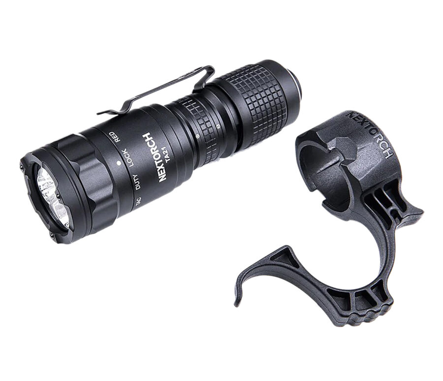 Nextorch   Tactical Flashlight Set Black 1300 Lumens