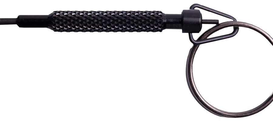 Uzi Accessories UZIKEYROTATI Handcuff Key Rotating Black Metal 0.90 oz