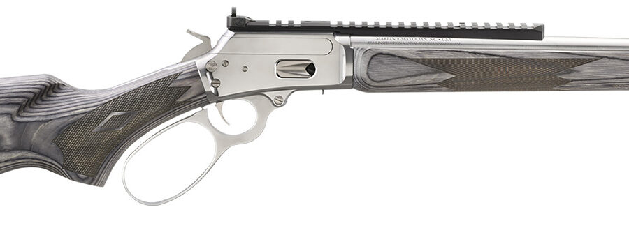 Marlin 70433 1894 SBL 357 Mag 8+1 16.10" Stainless Polished Threaded Barrel& Picatinny Rail Receiver, Fixed Gray Laminate Stock