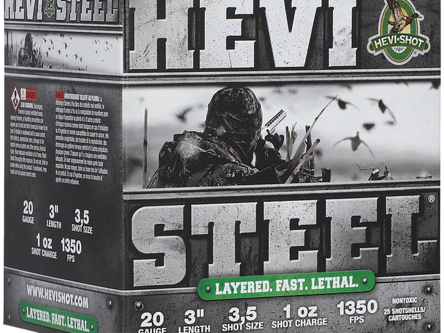 HEVI-Shot HS62035 HEVI-Steel Waterfowl 20Gauge 3" 1oz 3/5Shot 25 Per Box/10 Case