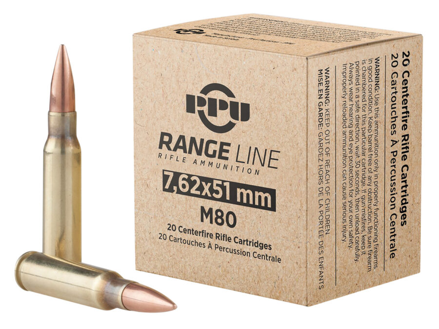 TR&Z PPR751   7.62x39mm 145gr Full Metal Jacket Boat Tail 20 Per Box/25 Case