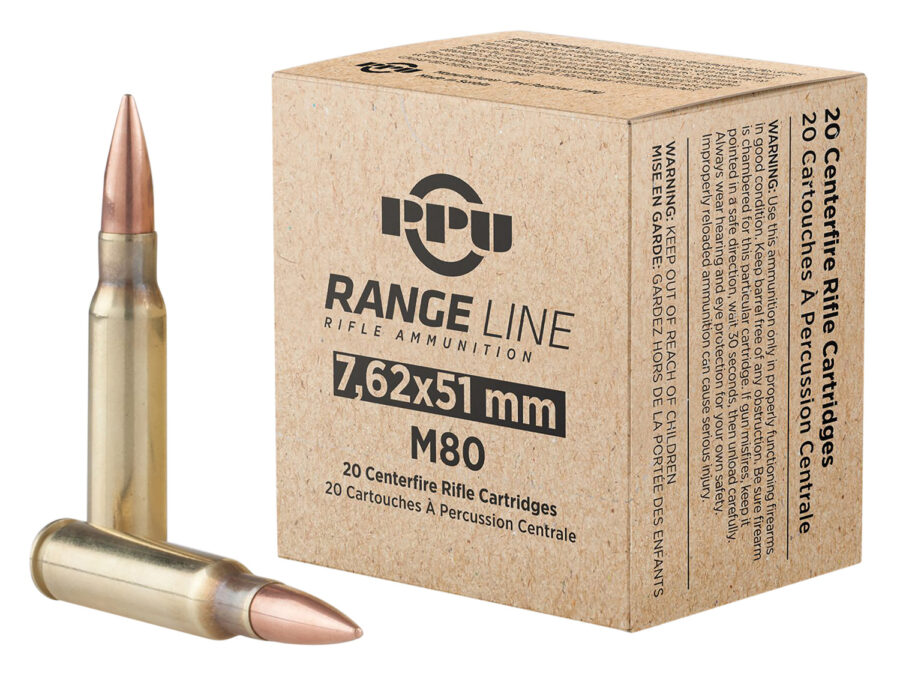 TR&Z PPR751   7.62x39mm 145gr Full Metal Jacket Boat Tail 20 Per Box/25 Case