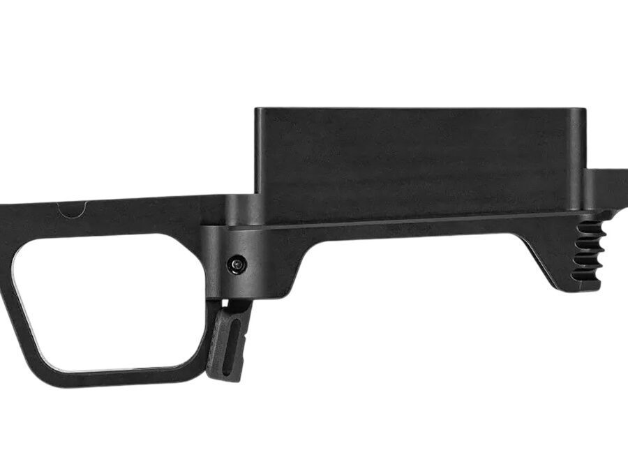 Mdt Sporting Goods Inc 107300BLK Bottom Metal Badger M5 Fits Remington 700 Black Aluminum