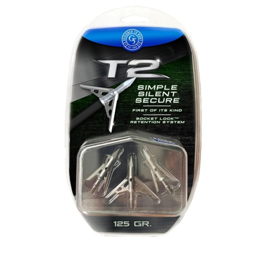 G5 Outdoors T2: 2-Blade Match Expandable Broadhead 125gr BMP 3/pk
