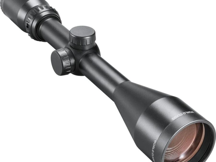 Tasco World Class Rifle Scope 3-9x50mm 1" SFP 30/30 Black with Rings Hang Box