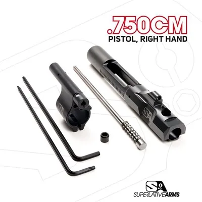 AR-15 ADJ PISTON SYSTEM W/CLAMP ON .750'' GAS BLOCK PISTOL RH