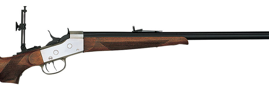 Davide Pedersoli 010S822457 Rolling Block Creedmoor #2 Full Size 45-70 Gov 1rd, 30" Blued Round Steel Barrel, Blued Steel Receiver, Walnut Fixed Stock, Double Set Trigger, Right Hand