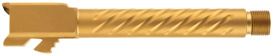 Ballistic Advantage BAPSG175T3G Premium Series  Threaded/Spiral Fluted, 9mm Luger, Gold PVD, Fits Glock 17 Gen 5