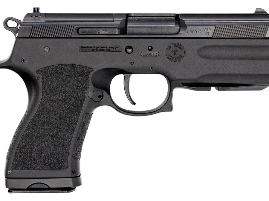 FK Brno US TMTPSDC PSD  Compact Frame 7.5 FK 14+1 4.30" Black Nitride Tilting Steel Barrel, Dark Gray Nitride Steel Optic Cut/Serrated Slide, Black Polymer Frame w/Accessory Rail, Textured Grip