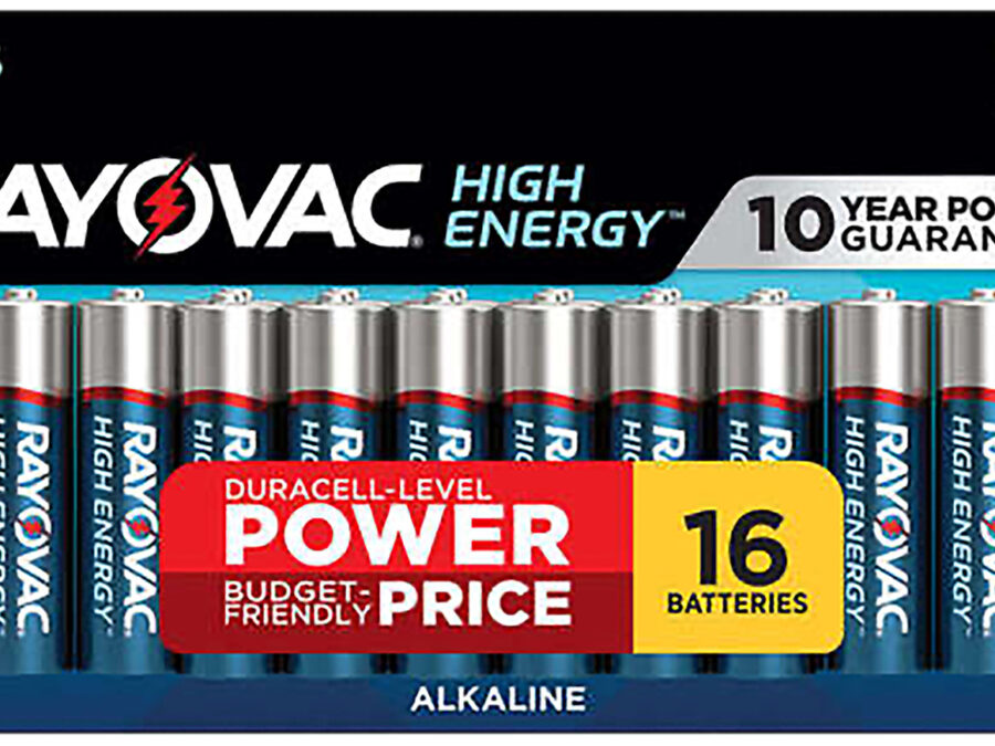Rayovac 81516LT03 AA HIGH ENERGY Alkaline Batteries  Silver/Blue 1.5 Volts 2,700 mAh (16) Single Pack