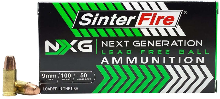 SinterFire Inc SF9100NXGLF Next Generation (NXG)  9mm 100gr 50 Per Box/20 Case