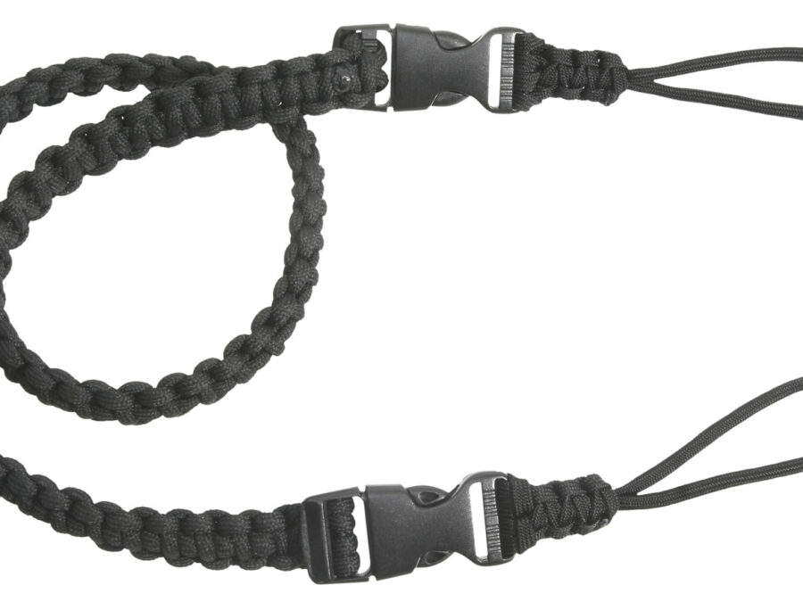 Outdoor Connection PCBS80575 Bino-Strap Black Paracord 32.50" OAL