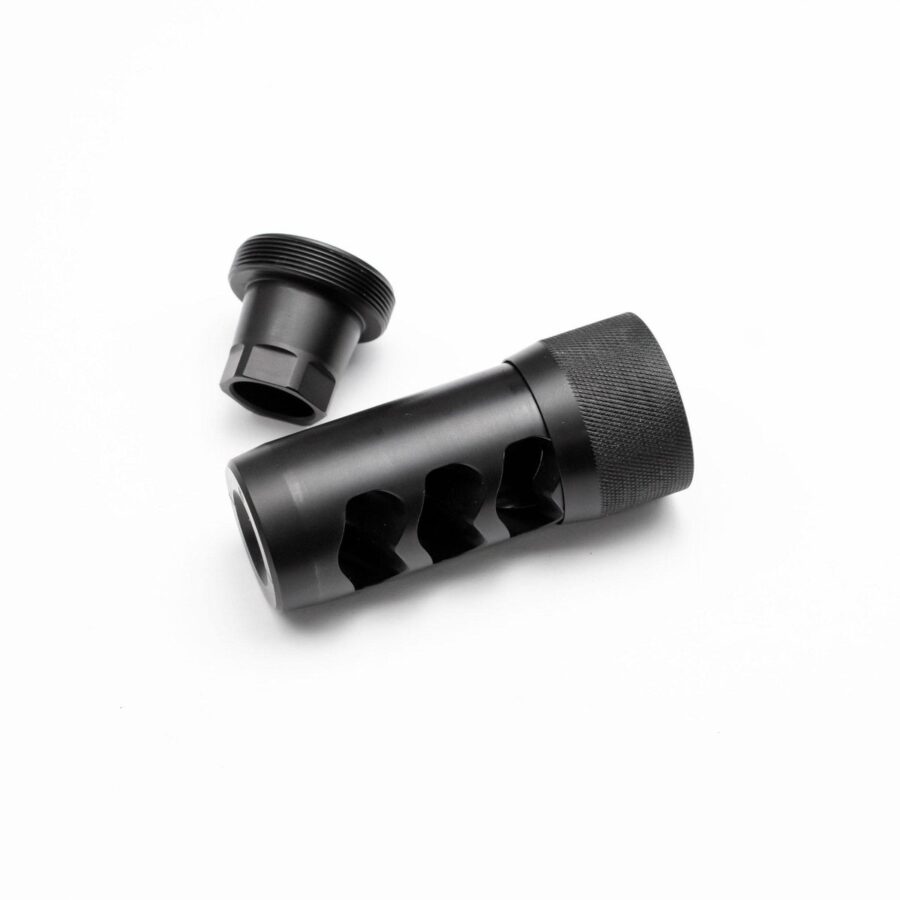 Area 419 Hellfire Self Timing Muzzle Brake 338 Black Nitride 5/8-24