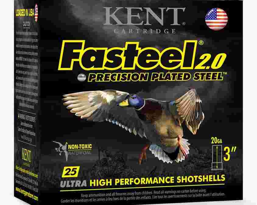 Kent Fasteel 2.0 Shotshells 20 ga 3" 7/8oz 1550 fps #4 25/ct