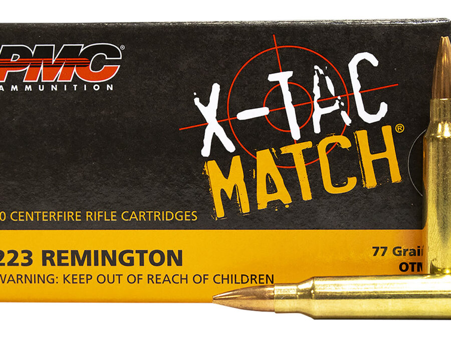 PMC 223XM X-Tac Match 223Rem 77gr Open Tip Match 20 Per Box/10 Case