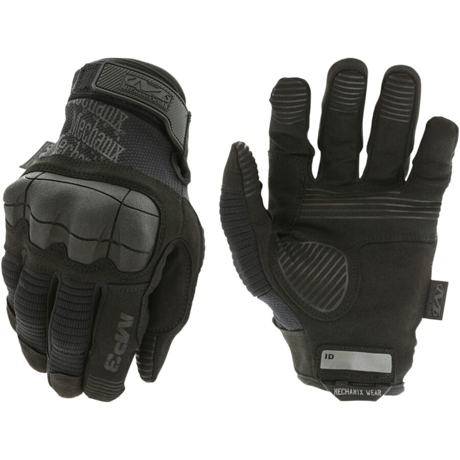 Mechanix Wear MP355011 M-Pact 3  Black Synthetic Leather XL Velcro Closure
