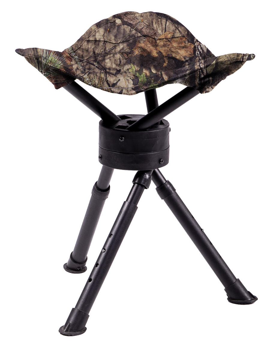 Ameristep AMS-AMEFT1011 Tripod Stool 360 Degree Swivel Mossy Oak Break-Up Country Heavy Duty Fabric/Steel