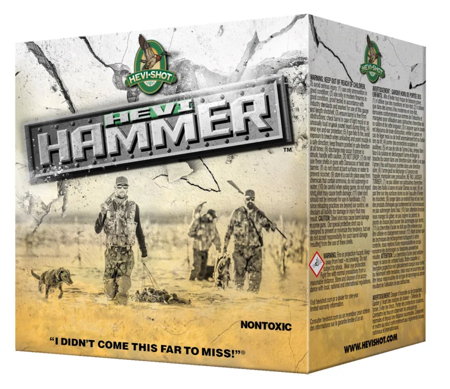 HEVI-Shot HS28302 HEVI-Hammer  12Gauge 3.50" 1 1/2oz 2Shot 25 Per Box/10 Case