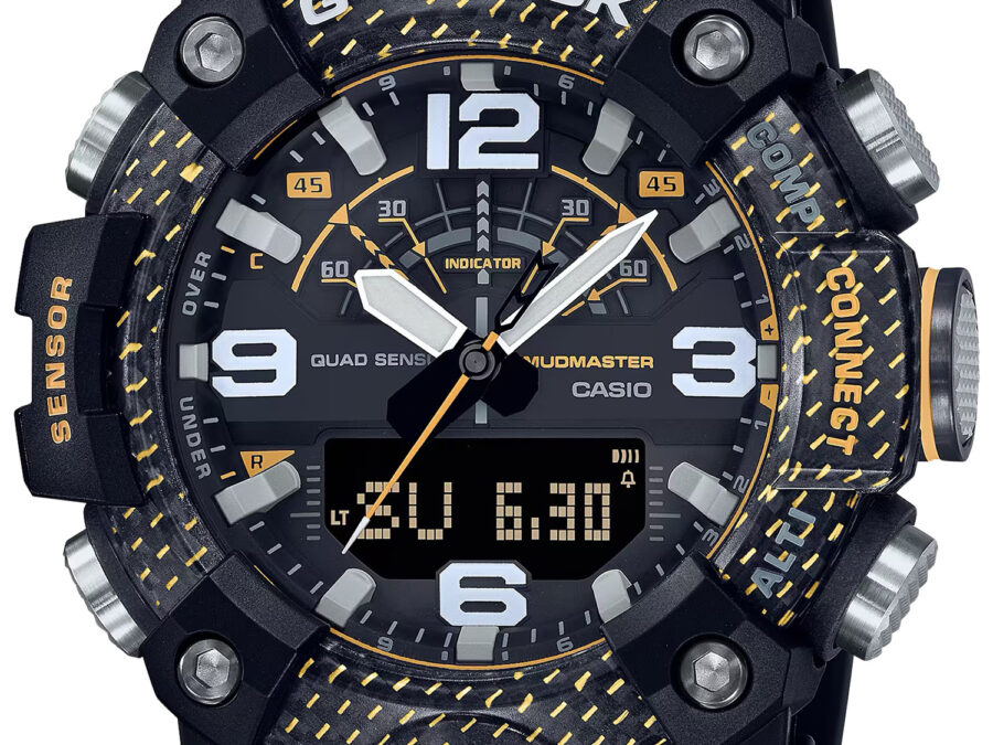 G-shock/vlc Distribution GGB100Y1 G-Shock Tactical MudMaster Keep Time Black/Yellow Size 145-215mm Features Digital Compass