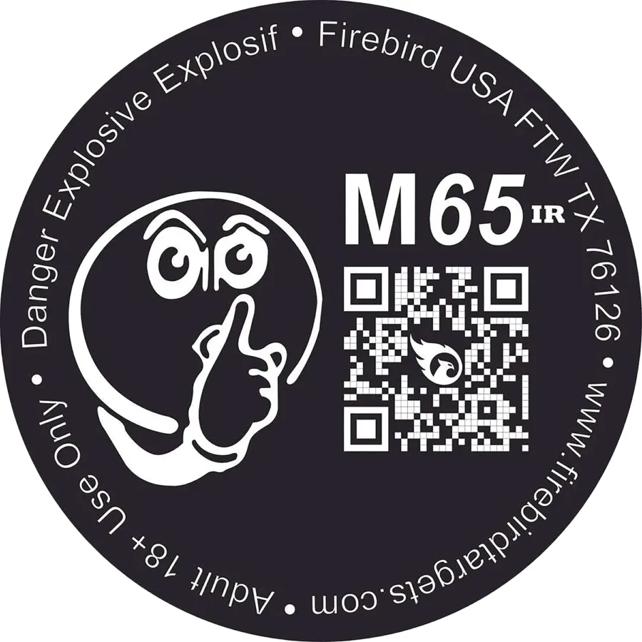 Firebird USA M65IR M65IR  Moving Trajectory/Static Impact Enhancement Flash/Smoke/Sound Universal Firearm 65mm 10 Targets