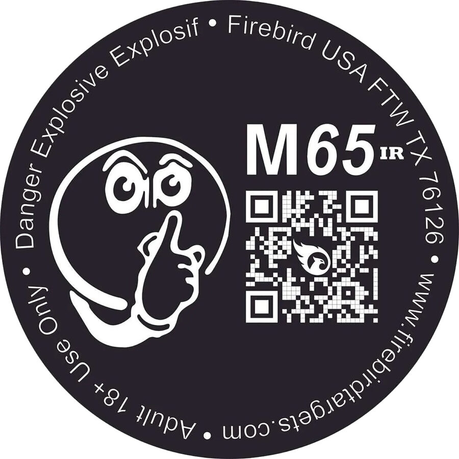 Firebird USA M65IR M65IR  Moving Trajectory/Static Impact Enhancement Flash/Smoke/Sound Universal Firearm 65mm 10 Targets