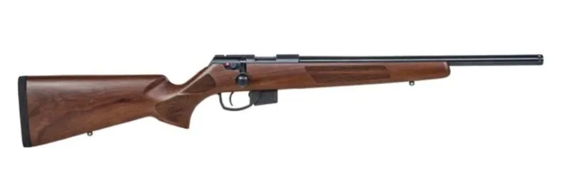 ANSCHUTZ 1761 D HB 17HMR - 18" TB BLUED/WALNUT CLASSIC