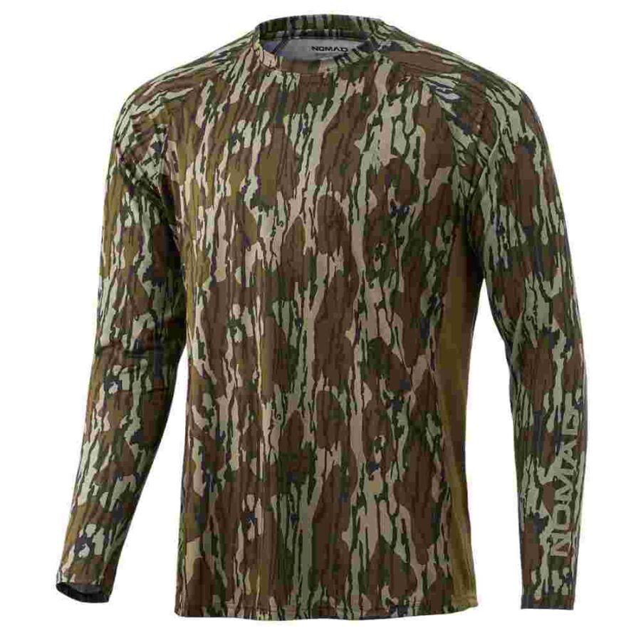 Nomad Camo Pursuit Long Sleeve Shirt Mossy Oak Bottomland M