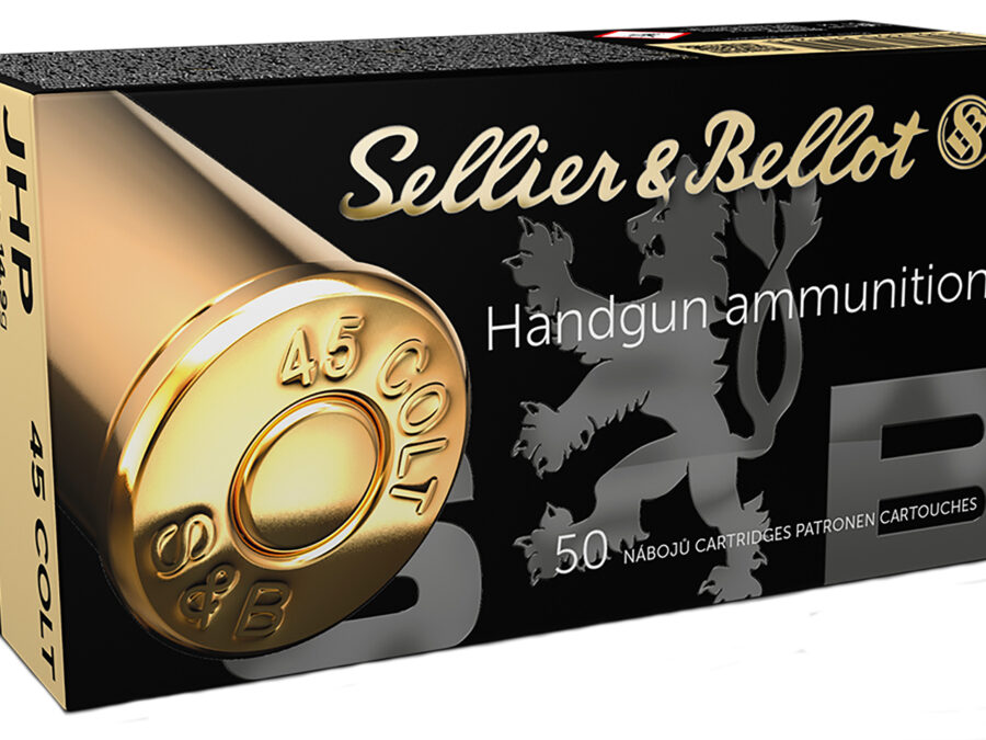 Sellier & Bellot SB45F Handgun  45Colt 230gr Jacketed Hollow Point 50 Per Box/12 Case