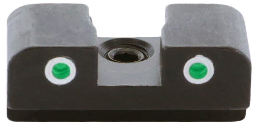 AmeriGlo XD191R Tritium Rear Sight for Springfield XD/Hellcat  Green Tritium White Outline Rear