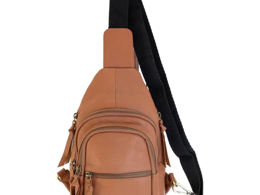 Smith & Wesson Concealed Carry Purse Sling Bag Tan