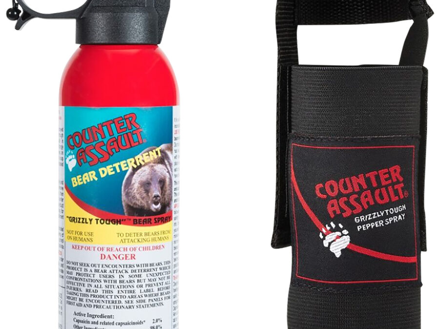 Counter Assault 15067025 Bear Spray Capsaicin Range 32 ft-7 Seconds 8.10 oz Includes Holster
