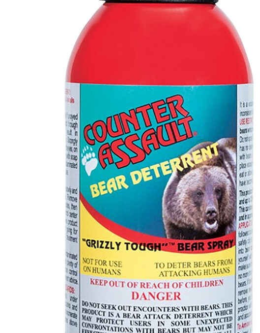 Counter Assault 15067027 Bear Spray Capsaicin Range 32 ft-7 Seconds/40 ft-8 Seconds 8.10 oz/10.20 oz Includes 2 Holsters