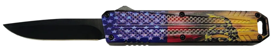XCALIBER 728881687607  OTF MED   DONT TREAD ON ME