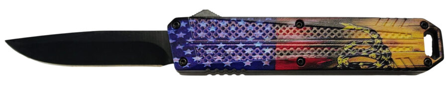 XCALIBER 728881687607  OTF MED   DONT TREAD ON ME