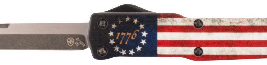 TEMP MZBRF121  SLIM ZINC BETSY ROSS FLAG DAGGER