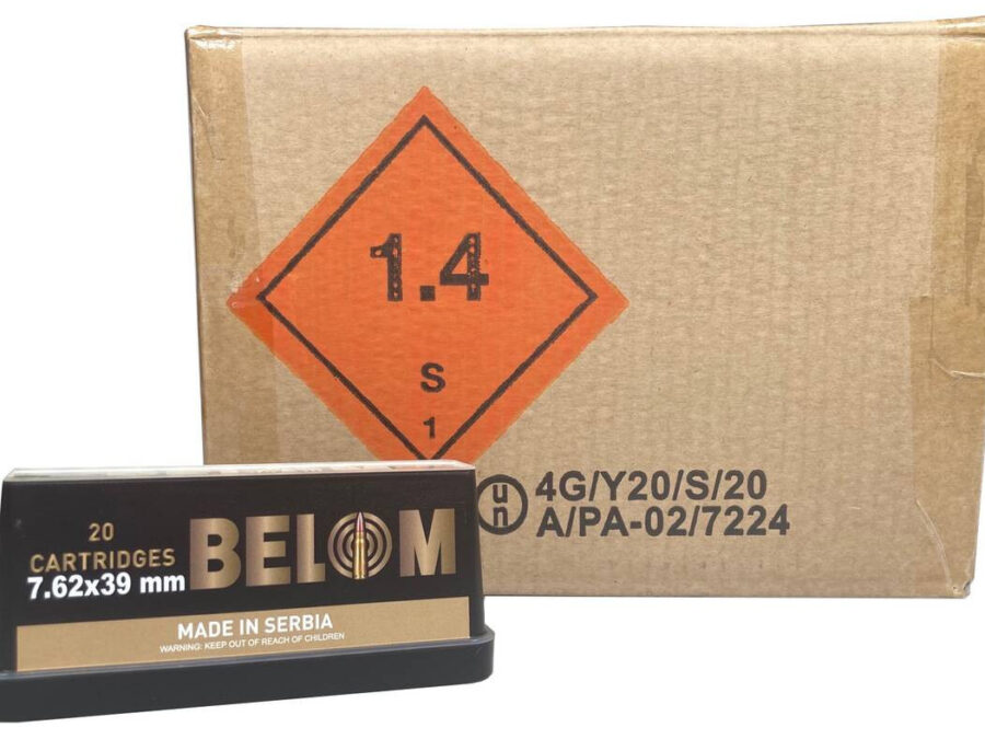 GO BELOM 7.62X39 BRASS 123GR FMJ 480RD CASE