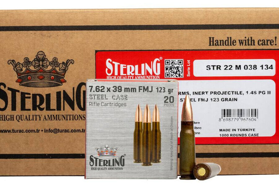 GO STERLING 7.62X39 123GR FMJ 1000RD CASE