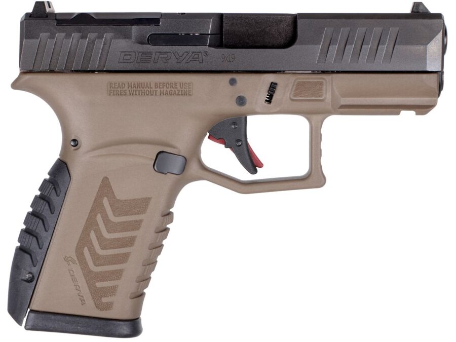 DERYA ARMS DY9Z 9MM BROWN/BLK 15+1 OR