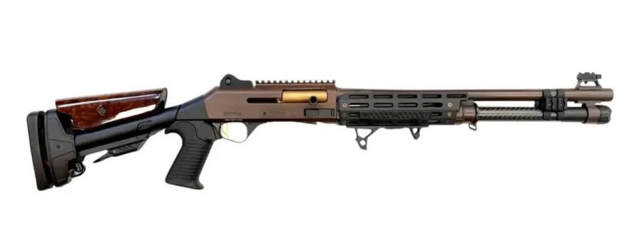 ORTHOS RAIDER S4 SGA 12GA 18.5 IN PORTED BBL MLOK HG DISTRESS BROWN ADJ CF STOCK BENELLI CHOKE