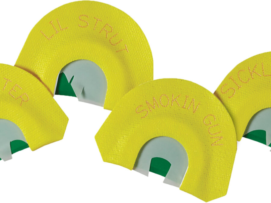 HS Strut STR05930 Premium Flex 4 Diaphragm Call Attracts Turkey Species Yellow Contains 4 Calls