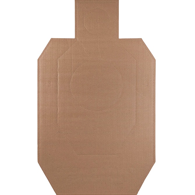 ACTION IDPA-CB-100    CARDBOARD TORSO CUTOUT 100BX