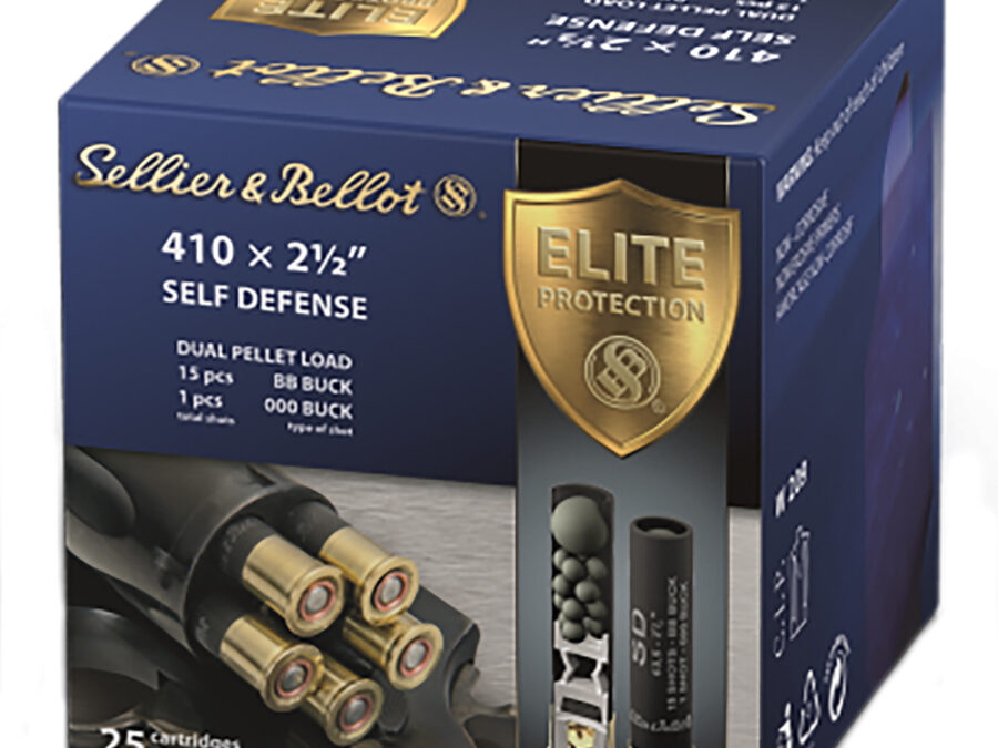 Sellier & Bellot SB410SDA Self Defense  410Gauge 2.50" 15 Pellets 1/2oz 000Buck Shot 25 Box/20 Case