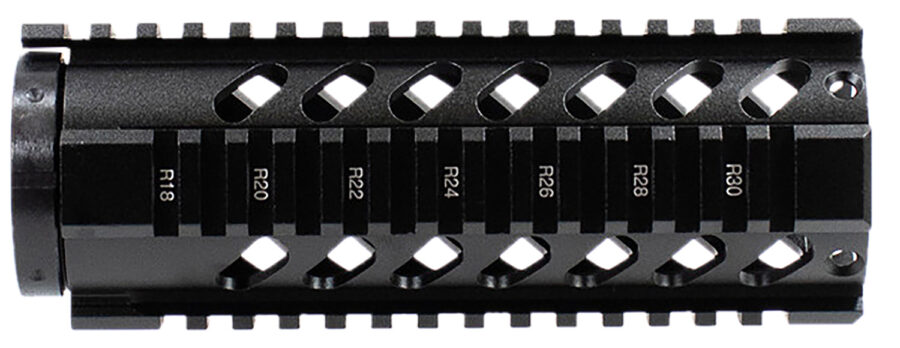 Aim Sports MT060 AR Handguard  7" Carbine & Free-Floating Style Made of Aluminum with Black Anodized Finish & Quad Rail