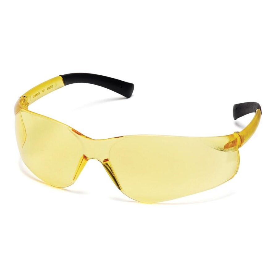 Pyramex ZTek Safety Glasses Amber with Amber Lenses with DP1000 Earplugs