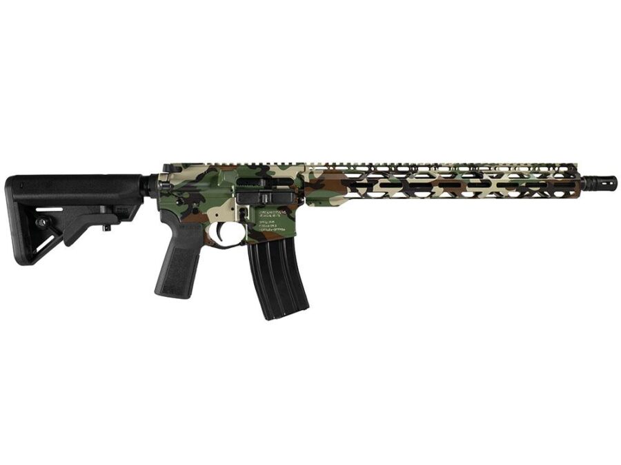 Radical Firearms "Woodland Camo" Mil-Spec NATO Rifle 5.56mm 30rd Magazine(30) 16" Barrel Adjustable Stock