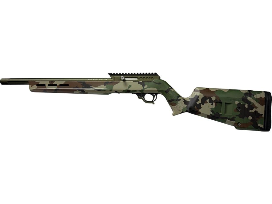 TacSol X-Ring VR Rifle .22 LR 10rd Capacity 16.5" 1/2x28 Threaded Barrel Woodland Camo
