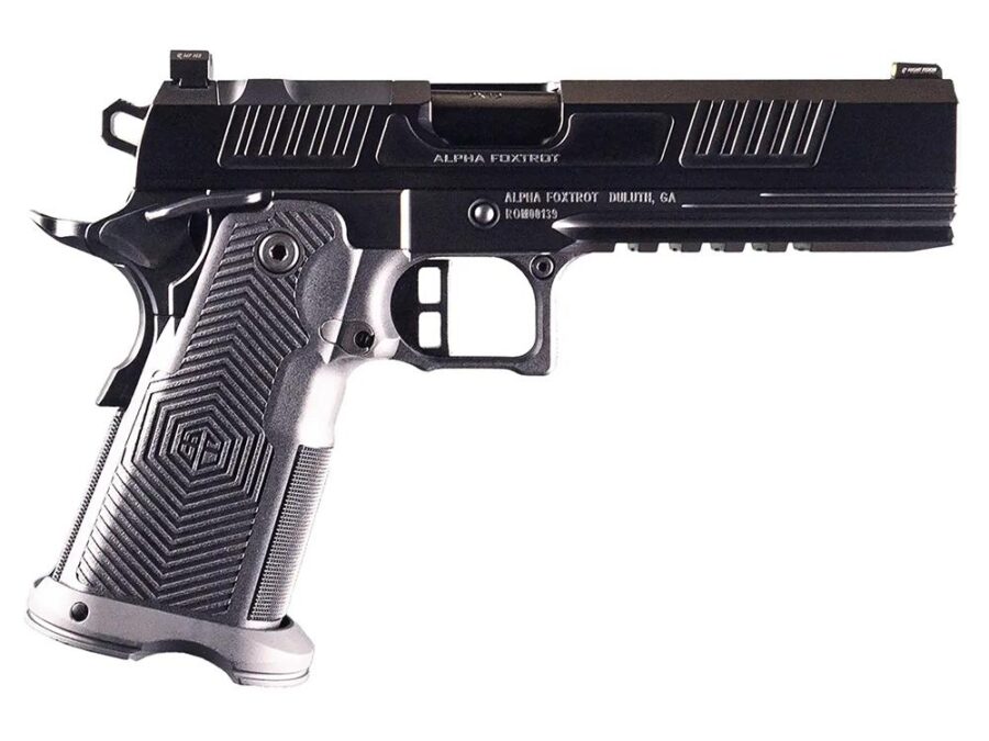 Alpha Foxtrot AF1911 Romulus Handgun 9mm Luger 20rd Magazine 5" Barrel Black RMS-c Cut